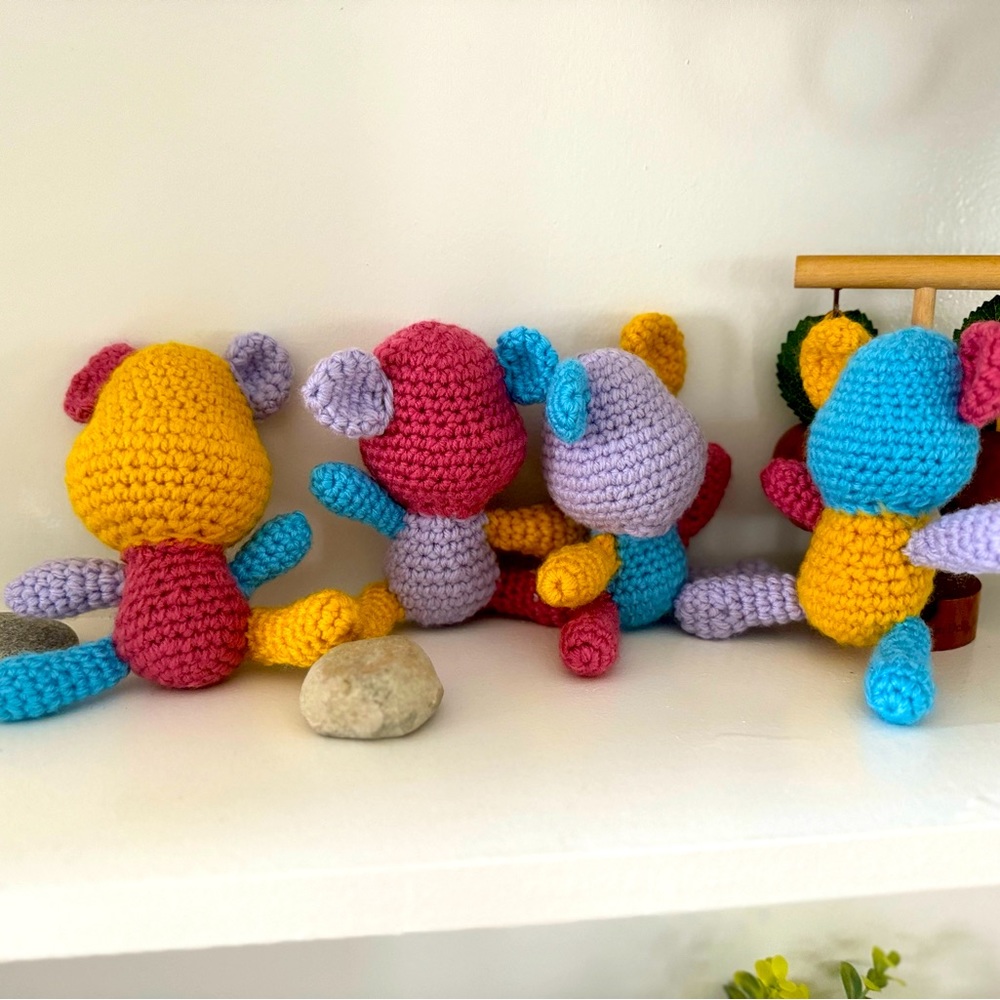 Candy Coulor like Bear Brick Crochet
